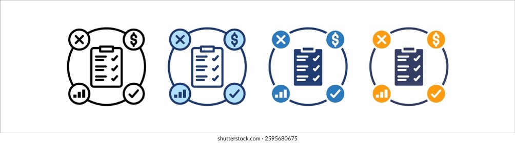 Impact Icon Set Multiple Style Collection