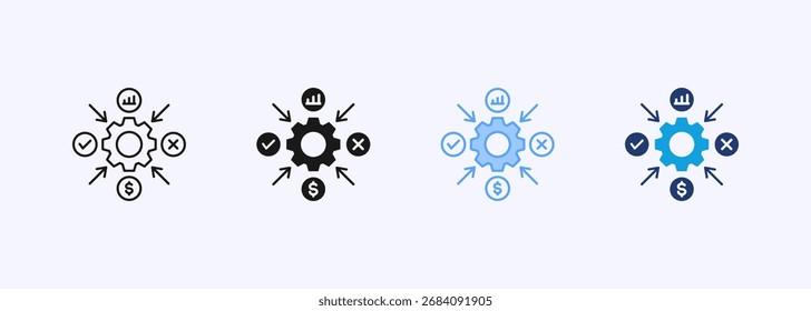 Impact Icon Set Multiple Style Collection