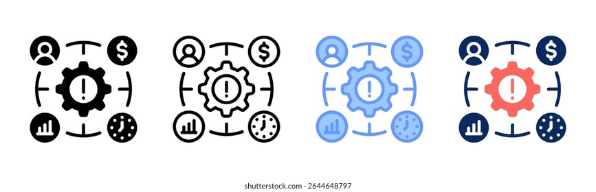 Impact icon sheet multiple style collection