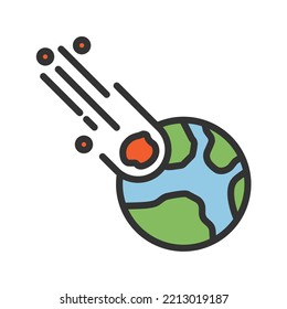 Impact icon vector image. Can also be used for Space. Suitable for mobile apps, web apps and print media.