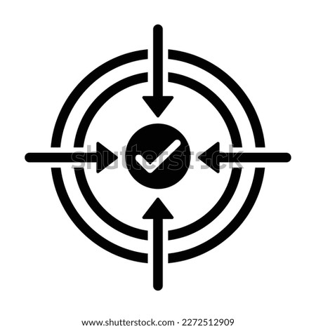 impact icon. vector line illustration