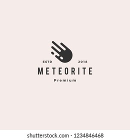 impact meteor logo hipster retro vintage label vector icon illustration