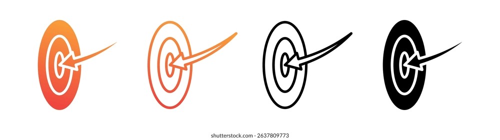 Impact Multi Style Icon Set Vector
