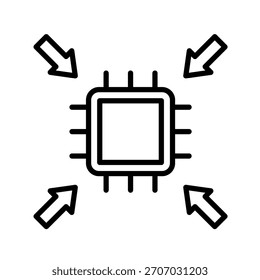 Ilustración vectorial de iconos de contorno de impacto