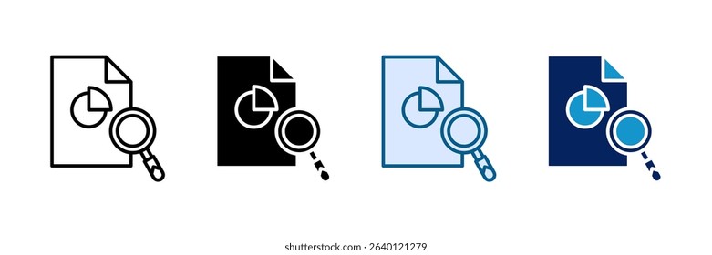 Impact Report Icon Set Multiple Style Collection