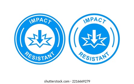 Impact resistant logo badge vector