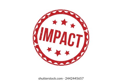 Impact stamp red rubber stamp on white background. Impact stamp sign. Impact stamp.