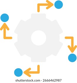 Ilustração plana do vetor do ícone da Lua da estação de impacto
