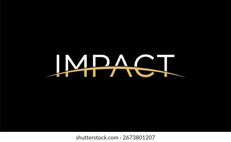 Elemento de ilustración de Plantilla de diseño de logotipo de tipografía de impacto