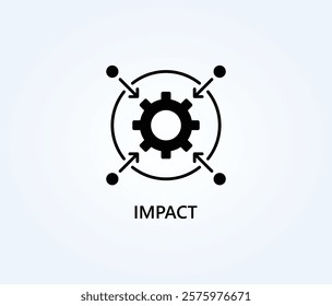 Impact Vector, Icon Or Logo Sign Symbol Illustration