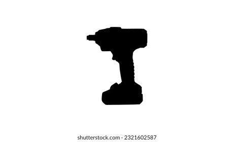 Impact Wrench silhouette, high quality vector