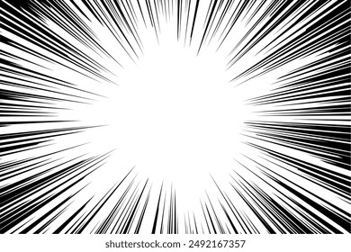 Impactful background with concentrated lines