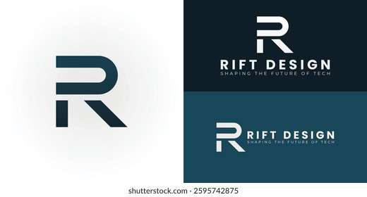The impactful logo presents a uniquely stylized and boldly minimalist representation of the initials RD, perfectly designed for businesses in the Technology and Software sectors.