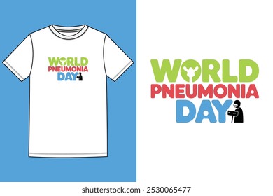 An impactful vector design for World Pneumonia Day, perfect for raising awareness and promoting global health initiatives. Ideal for use in healthcare campaigns and educational materials.