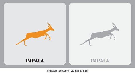 Impala animal vector logo that is suitable for your project.