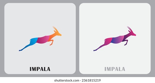 Impala animal vector logo that is suitable for your project.