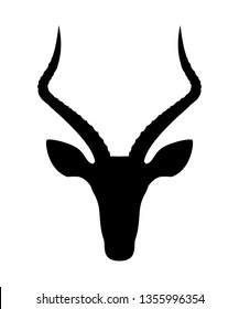 Impala antelope head icon