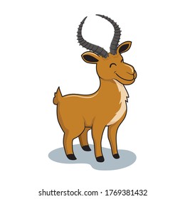 Impala Cartoon Cute Animals Illustration