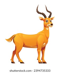 Impala cartoon illustration isolated on white background