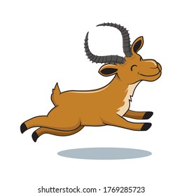 Impala Cartoon Jumping.