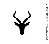 Impala Head Silhouette Vector Logo For The Best Impala Head Icon Illustration. The best choice for Impala head illustration icon design, both for digital and print designs about Impala.