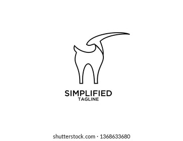impala line stylish logo icon designs vector