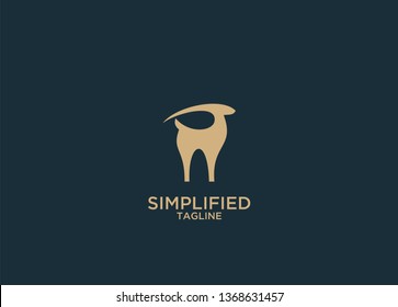 impala simple stylish logo icon designs vector