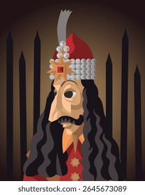 impaler with hat and moustache