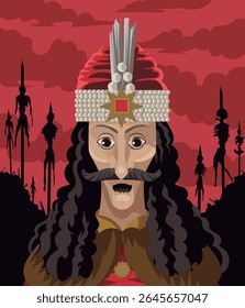 impaler with mustache in war zone