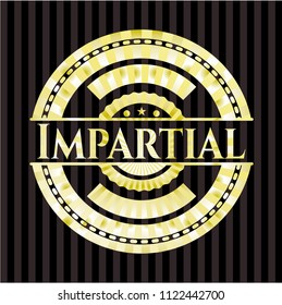 Impartial gold shiny emblem