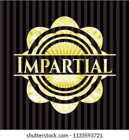 Impartial golden emblem or badge