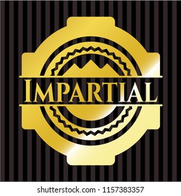 Impartial golden emblem or badge