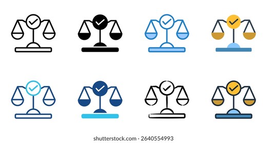 Impartial icon set multiple style collection 

