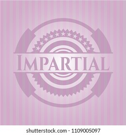  Impartial vintage pink emblem