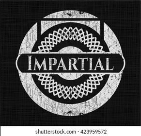 Escrito de forma imparcial en una pizarra