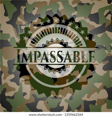 Impassable on camo texture