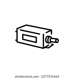 IMPATT diode black line icon. Pictogram for web page, mobile app, promo.