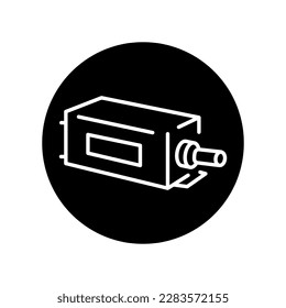 IMPATT diode black line icon. Pictogram for web page, mobile app, promo.