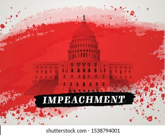 Impeachment headline under the United States Capitol