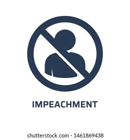 Impeachment icon. Trendy modern flat vector impeachment icon on white background from general collection, vector illustration