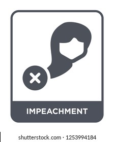 impeachment icon vector on white background, impeachment trendy filled icons from General collection, impeachment simple element illustration