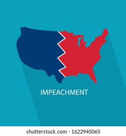 impeachment in United States concept- vector illustration