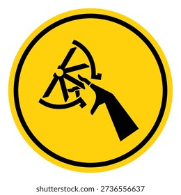 Impeller Blade Cutting of Fingers or Hand Symbol Sign,Vector Illustration, Isolated On White Background Label. EPS10