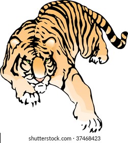 Imperceptibly crouching tiger