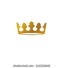 Imperial Crown vector illustration. Heraldic vintage logo. Ornate logotype isolated on white background.