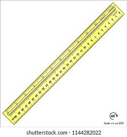  Imperial and decimal inch ruler (plastic)
