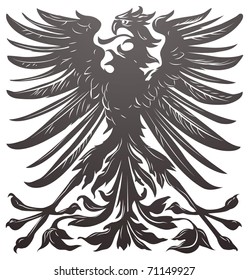 Imperial eagle most resembling that used on the coat of arms of the German empire in the late 19th century.