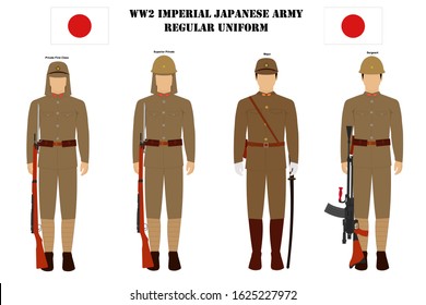 Imperial Japanese Army Regular Uniform Vector