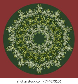 Imperial lace polyptych. Volume one. Vectorial image of a royal ornament.