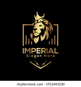 Imperial Lion Head Luxury Logo